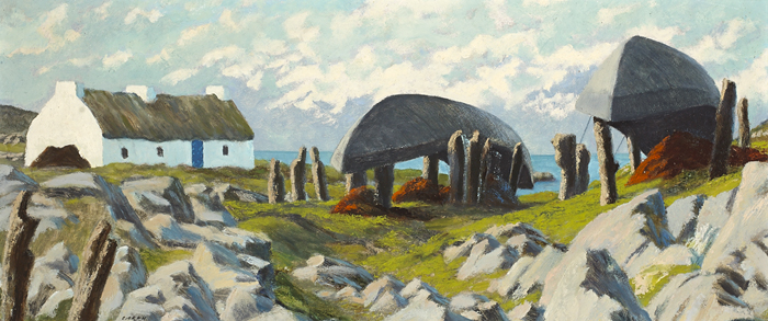 SUNDAY ON THE KERRY COAST by Ciaran Clear sold for �1,300 at Whyte's Auctions