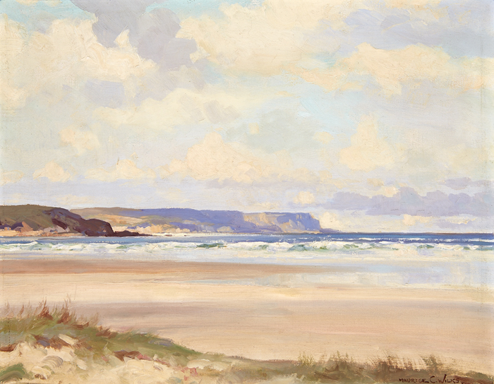 WHITE PARK BAY COUNTY ANTRIM by Maurice Canning Wilks RUA ARHA (1910-1984) at Whyte's Auctions