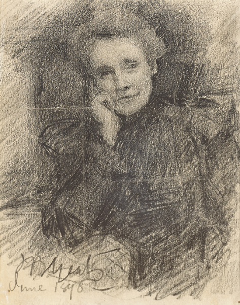 PORTRAIT OF A LADY, 1898 by John Butler Yeats RHA (1839-1922) RHA (1839-1922) at Whyte's Auctions