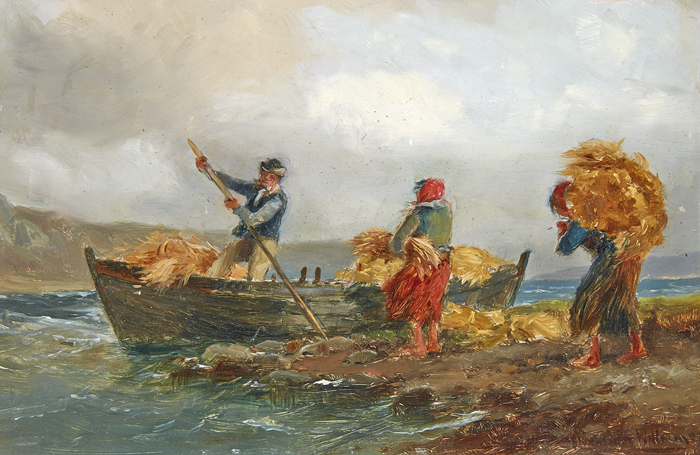 LOADING OF HAY by Alexander Williams RHA (1846-1930) at Whyte's Auctions