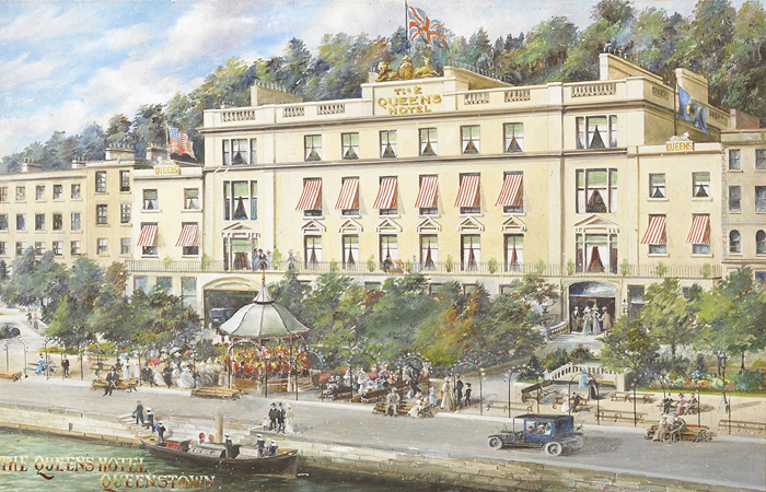 THE QUEENS HOTEL, QUEENSTOWN by Walter Richards (fl.1900-1910) at Whyte's Auctions