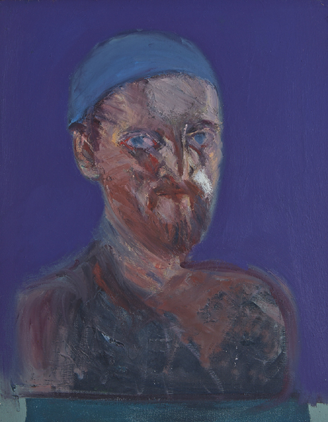 SELF PORTRAIT WITH BLUE HAT and ARCHIVE MATERIAL by Brian Bourke HRHA (b.1936) at Whyte's Auctions