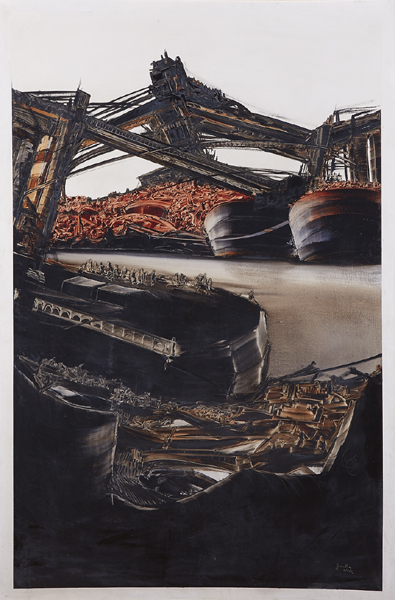 WHARF MISCELLANY by Jonathan Wade sold for �2,000 at Whyte's Auctions