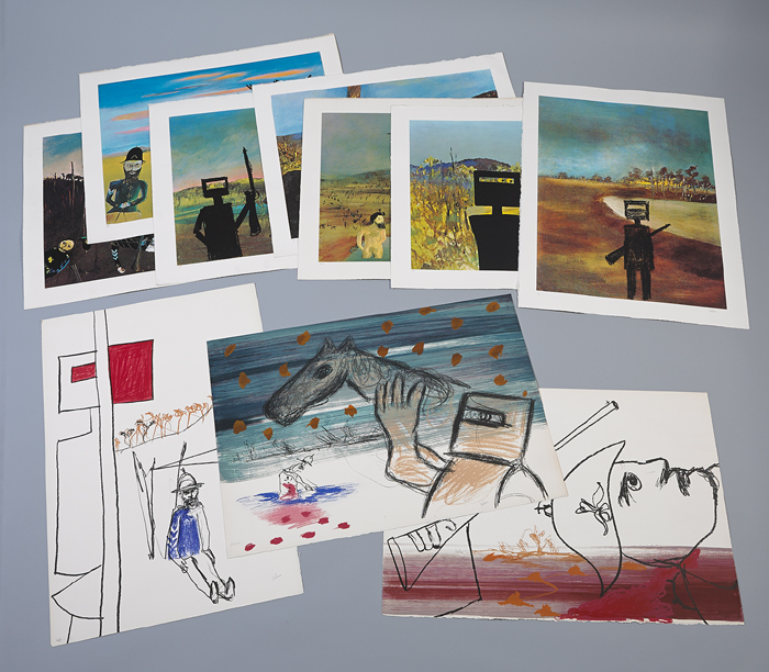 NED KELLY SERIES II (SET OF 10) by Sir Sidney Robert Nolan OM AC (Australian, 1917�1992) at Whyte's Auctions