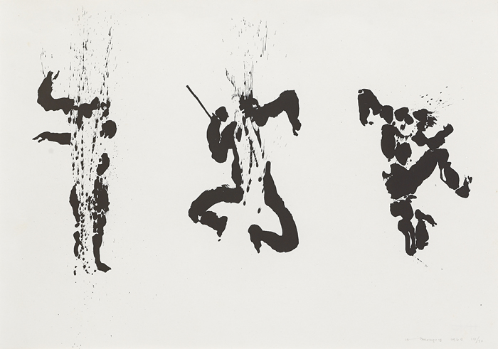 THE TÁIN. CÚCHULAINN IN WARP SPASM, 1969 by Louis le Brocquy HRHA (1916-2012) HRHA (1916-2012) at Whyte's Auctions