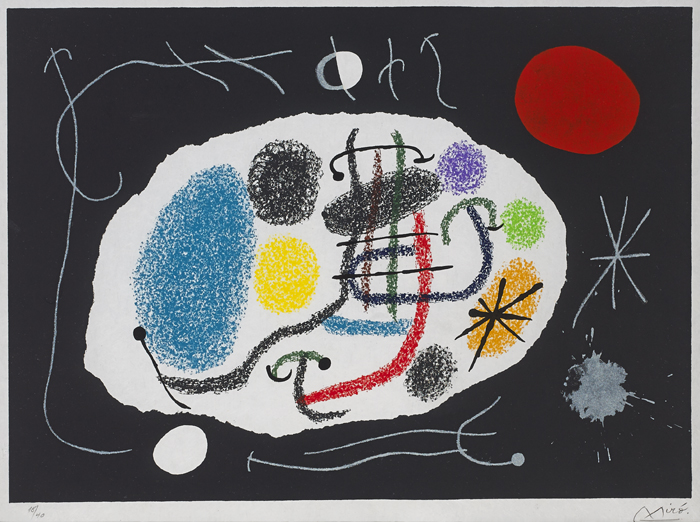 LE LÉZARD AUX PLUMES D'OR, (M.800), 1971 by Joan Miró (Spanish, 1893-1983) (Spanish, 1893-1983) at Whyte's Auctions
