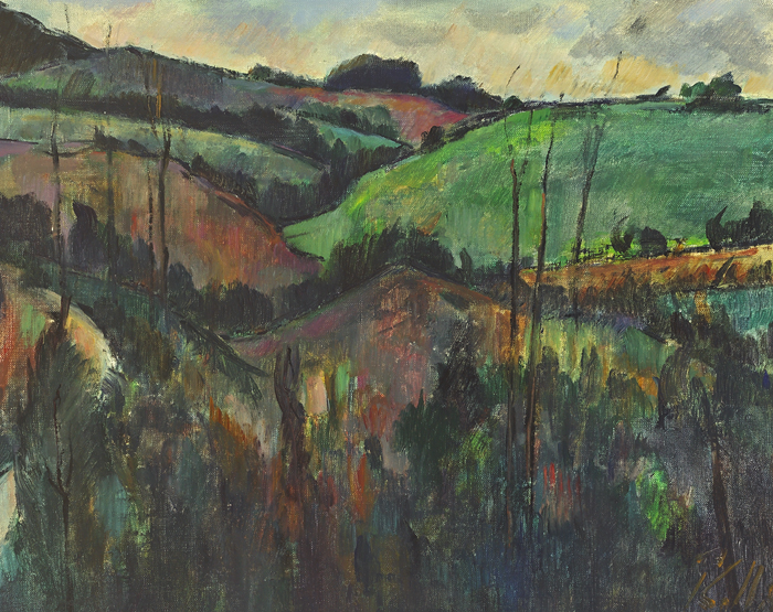 LANDSCAPE NEAR BRITTAS, COUNTY DUBLIN by Peter Collis RHA (1929-2012) at Whyte's Auctions