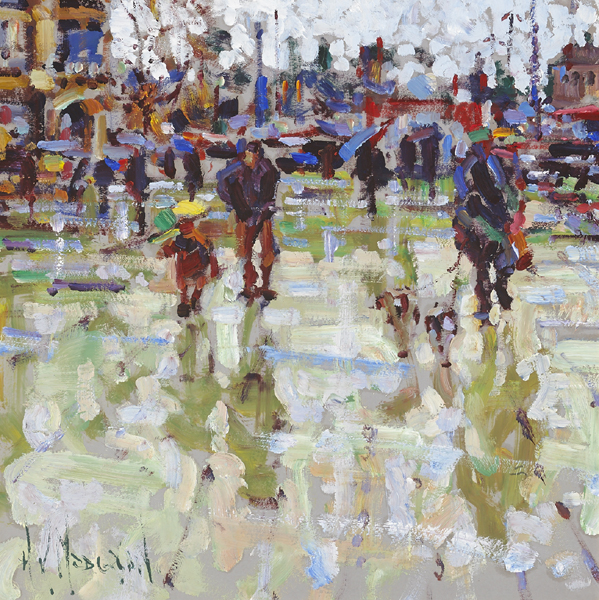 WET DAY, MONTPELLIER, FRANCE by Arthur K. Maderson (b.1942) at Whyte's Auctions