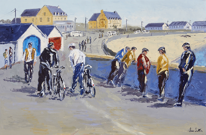 THE HARBOUR WALL, KILRONAN, ARAN MÓR, ARAN ISLANDS, COUNTY GALWAY by Ivan Sutton (b.1944) (b.1944) at Whyte's Auctions