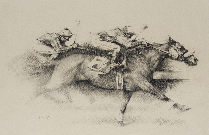 GOING TO THE WIRE, c.1995 by Peter Curling (b.1955) at Whyte's Auctions