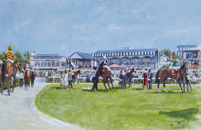 SADDLERS WELLS, PHOENIX CHAMPIONSHIP WINNER, 1985 (NO. 8 BLUE/GREEN) by Roy Lyndsay sold for �1,250 at Whyte's Auctions