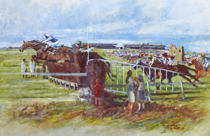 GALWAY RACES, 1985 by Roy Lyndsay (b.1945) at Whyte's Auctions