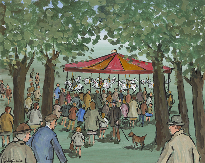MERRY-GO-ROUND by Gladys Maccabe MBE HRUA ROI FRSA (1918-2018) at Whyte's Auctions