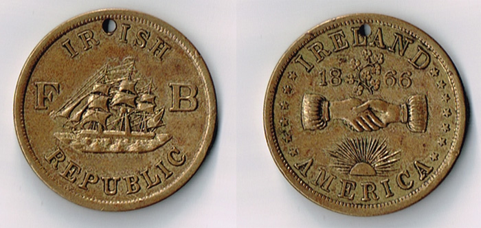 1866 Fenian Brotherhood token at Whyte's Auctions