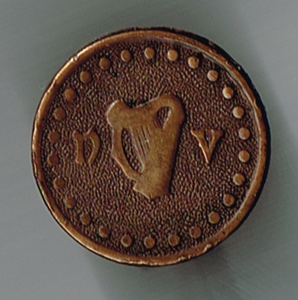 Circa 1914 National Volunteers tunic button at Whyte's Auctions