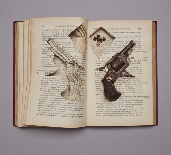 A book with hidden revolver, dating to the 1916-22 period. at Whyte's Auctions