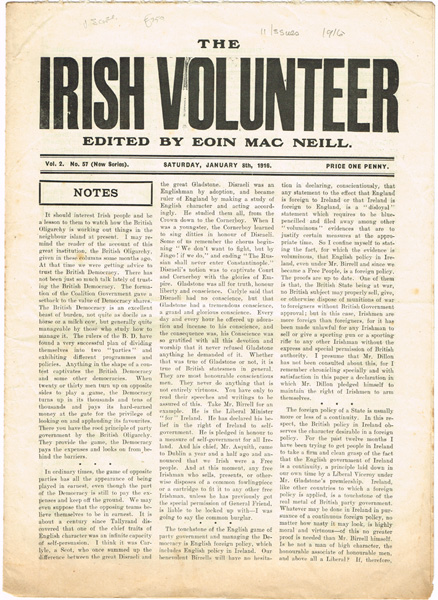 1916 The Irish Volunteer Newspaper at Whyte's Auctions