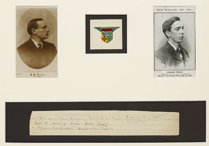 The signatures of Padraig Pearse and William Pearse at Whyte's Auctions