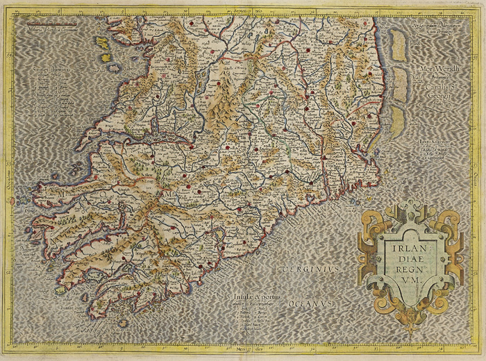 17th Century Map. Mercator, Gerhard. Irlandiae Regnum at Whyte's Auctions