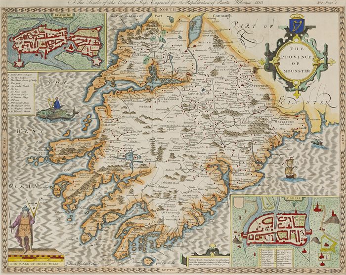 17th Century Map. Blaeu, Willem Janszoon. Ireland at Whyte's Auctions