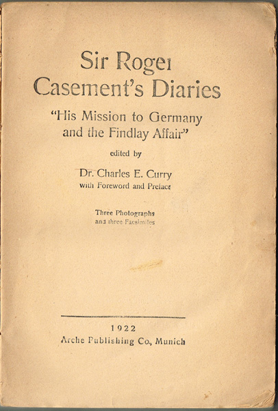 Sir Roger Casement's Diaries at Whyte's Auctions