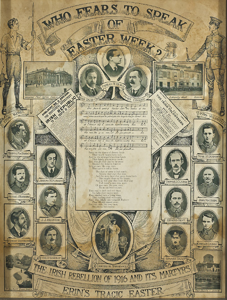 1916 Who dares to speak of Easter week? Poster. at Whyte's Auctions
