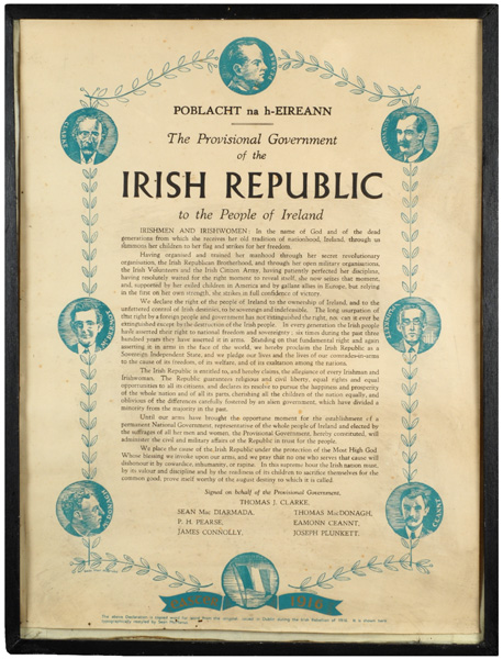 Proclamation of Independence and The Irish Rebellion, The Principal Leaders at Whyte's Auctions