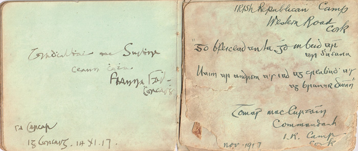 1917 Autograph book - Cork I.R.A. including Terence MacSwiney and Thomas MacCurtain at Whyte's Auctions
