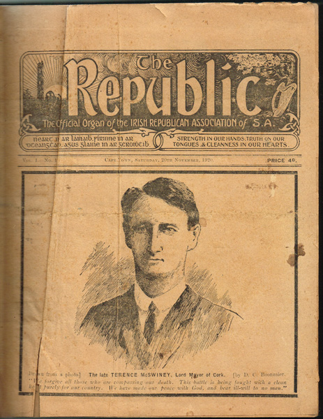1920 - 1922 Irish - South African Republican Journal at Whyte's Auctions