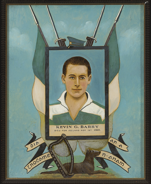 1920s Kevin Barry, patriotic allagorical portrait. at Whyte's Auctions