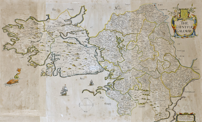 Sir William Petty, Map of  The County of Gallway", 1731" at Whyte's Auctions