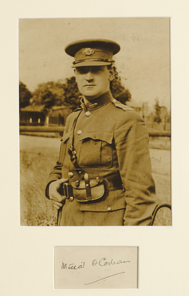 Photograph of Michael Collins in Free State Army uniform at Whyte's Auctions