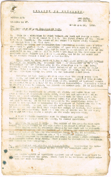 1922-23 Civil War, Anti-Treaty propaganda and ephemera at Whyte's Auctions
