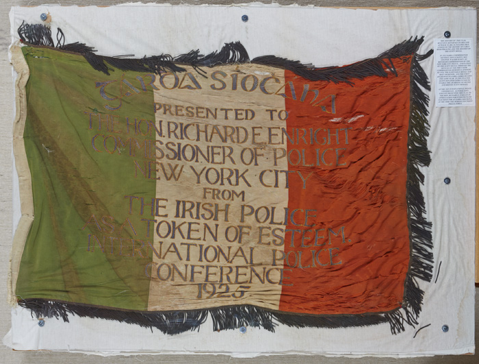 1925. Garda Siochana presentation flag to New York Commissioner of Police. at Whyte's Auctions
