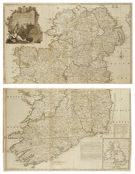 18th Century Map. Rocque (John) A Map of the Kingdom of Ireland at Whyte's Auctions