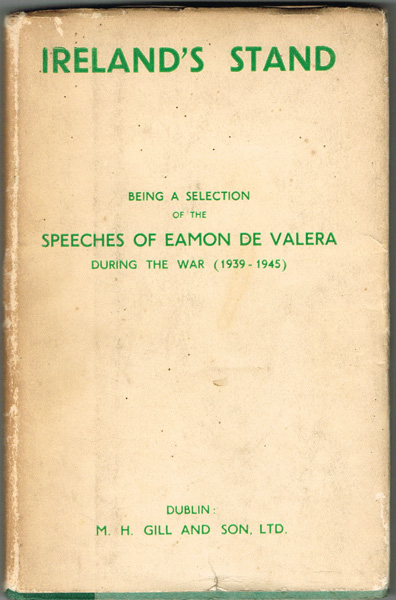 Eamon de Valera. Ireland's Stand at Whyte's Auctions