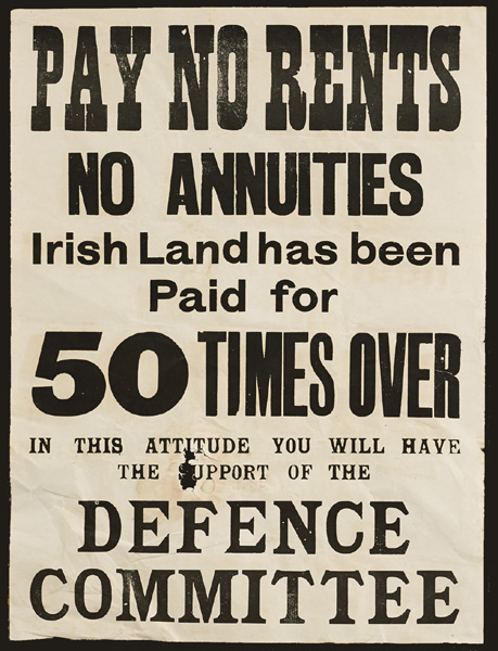 1930-32 Pay No Rents Poster at Whyte's Auctions