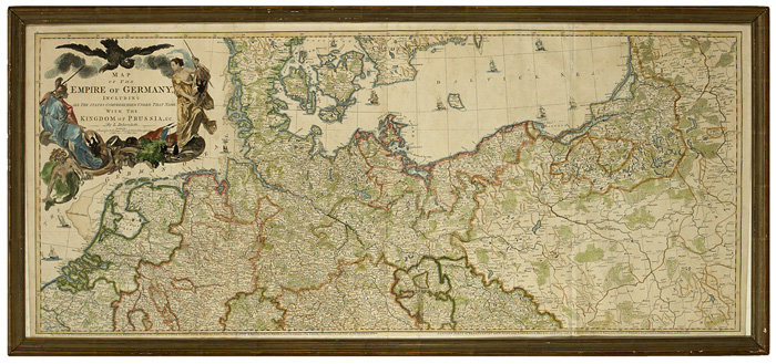 A late 18th century Map of the Empire of Germany by Delarochette at Whyte's Auctions