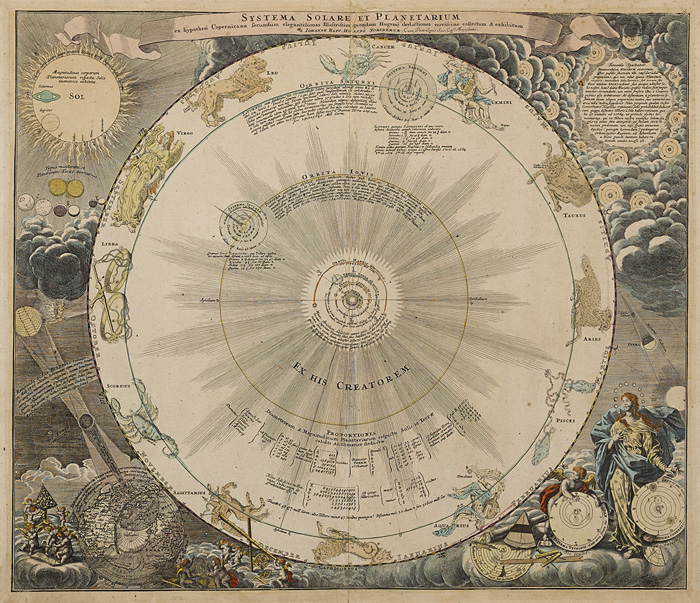 Homann, Johannes Baptiste. Two 18th celestial maps of the moon and the constellations by at Whyte's Auctions