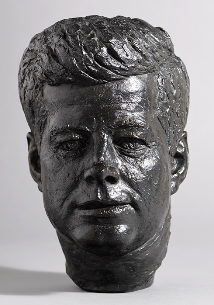 1964: John F. Kennedy chalk-ware bust by Edward Schillaci at Whyte's Auctions