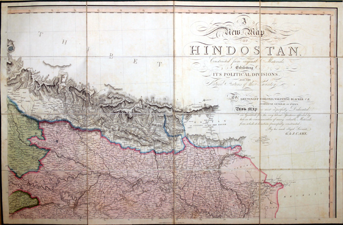 Cary, G & J.. A Collection of 5 of 6 Maps of India/Hindoostan 1824 at Whyte's Auctions
