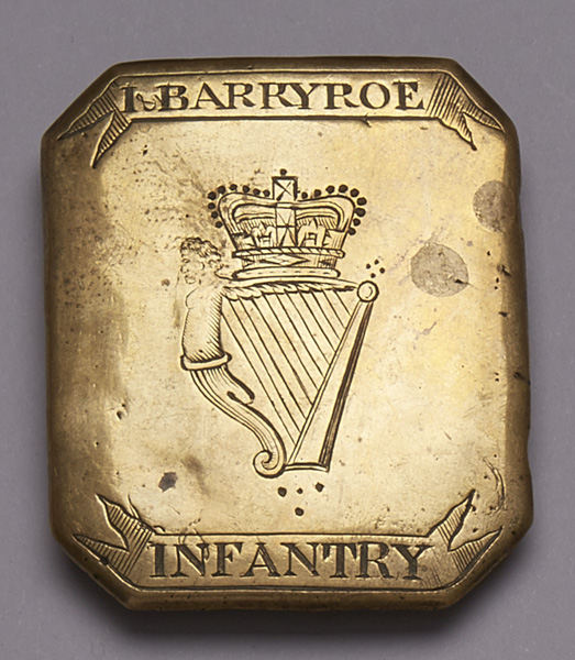 Circa 1770 Ibane and Barryroe Infantry cross belt plate at Whyte's Auctions