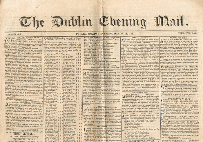 A collection of Irish Newspapers at Whyte's Auctions