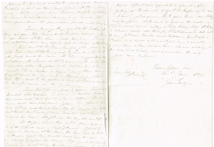 1834 - Rare informers document for Whitefoot / Captain Rock activities.County of Kildare. at Whyte's Auctions