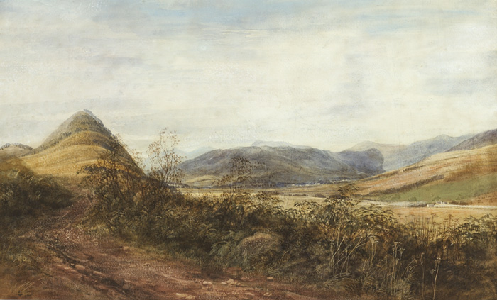 THE STRATHPEFFER HILLS, FODDERTY LODGE, ROSSHIRE, 1861 by Andrew Nicholl RHA (1804-1886) at Whyte's Auctions