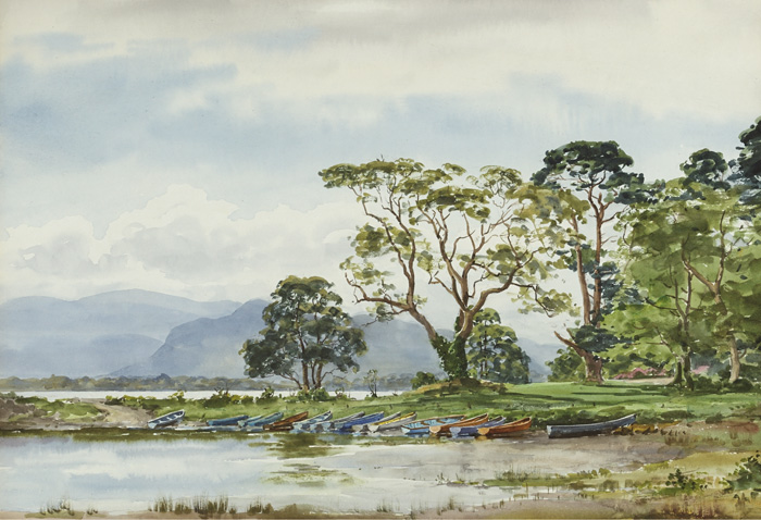 LOWER LAKE, KILLARNEY, KERRY, 1976 by Frank Egginton RCA (1908-1990) at Whyte's Auctions