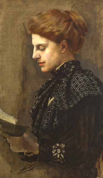 PORTRAIT OF A YOUNG LADY READING by Sarah Cecilia Harrison HRUA (1863-1941) at Whyte's Auctions