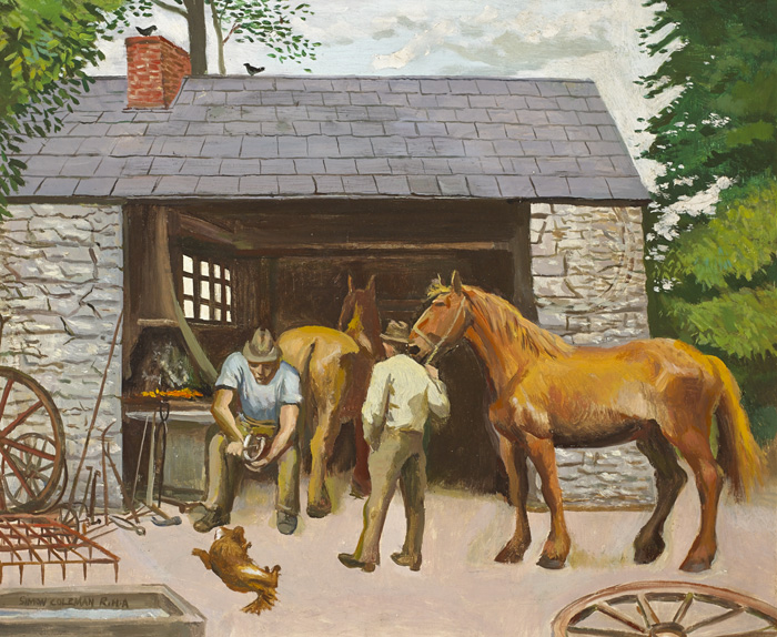 DULEEK FORGE by Simon Coleman RHA (1916-1995) RHA (1916-1995) at Whyte's Auctions