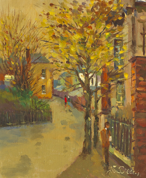 STREET SCENE DUBLIN by Liam Treacy (1934-2004) at Whyte's Auctions