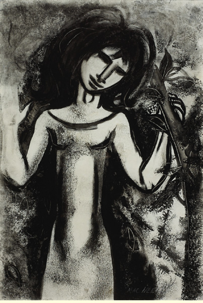GIRL IN THE WOODS by Leslie Mary MacWeeney (b.1935) (b.1935) at Whyte's Auctions